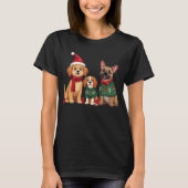 Chiens noël T-shirt (Devant)