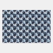 Chiens noirs et Feuilles bleus (Devant 2)