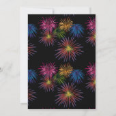 Chiens patriotiques et feux d'artifice Carte du jo (Dos)