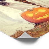 CHIENS PORTANT LE GHOST COSTUMES HALLOWEEN POSTER (Coin)