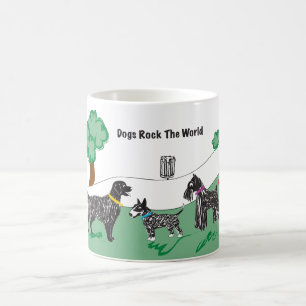 Chiens Rock Le monde tasse
