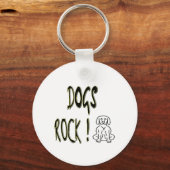 Chiens Rock ! Porte-clés (Recto)