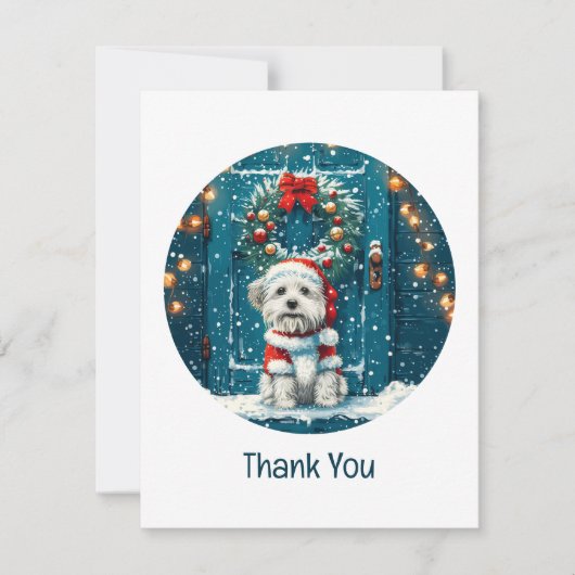 Chiens Shih Tzu de Noël Merci (Devant)
