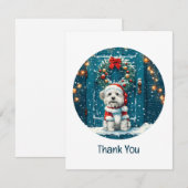 Chiens Shih Tzu de Noël Merci (Devant / Derrière)