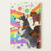 Chiens sympas avec arc-en-ciel (Dos)