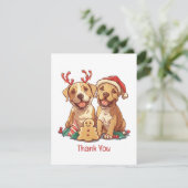 Chiens taureaux de Noël Merci (Debout devant)