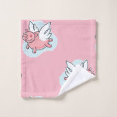 Chiens volants Année chinoise Anniversaire Choisir (Gant de toilette)