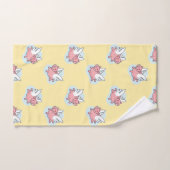 Chiens volants Année chinoise Anniversaire Jaune T (Serviette à main)