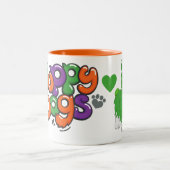 Chiens volants Caractère Moxie Deux Mug tonifié (Centre)