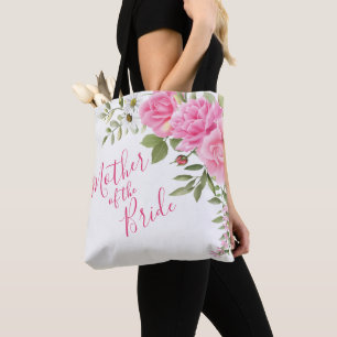 Chiffon Pink Roses Moeder van de Bride Draagtas