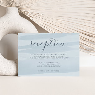 Chiffon Watercolor Ontvangstkaart met Enclosure Kaart