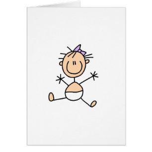 Chiffre carte de bâton de bébé