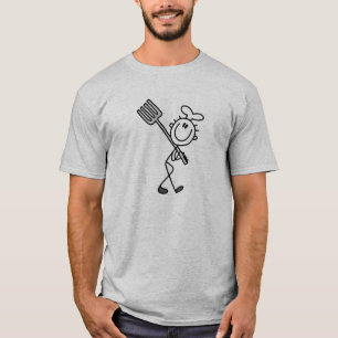 Chiffre chef de bâton avec des T-shirts et des