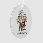 Chiffre couple de bâton avec l'ornement (devant)