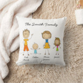 Chiffre customisé coussin de bâton de famille (Couverture)