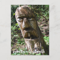 Chiffre d'arbre à dents dans la carte postale de P