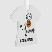 Chiffre de base joueur de basket de bâton (devant)