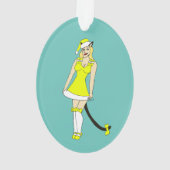 Chiffre de Noël jaune (dos)
