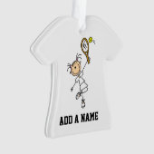 Chiffre femelle joueur de bâton de tennis (devant)