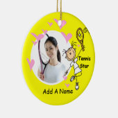 Chiffre femelle ornement de bâton de star du (Droite)