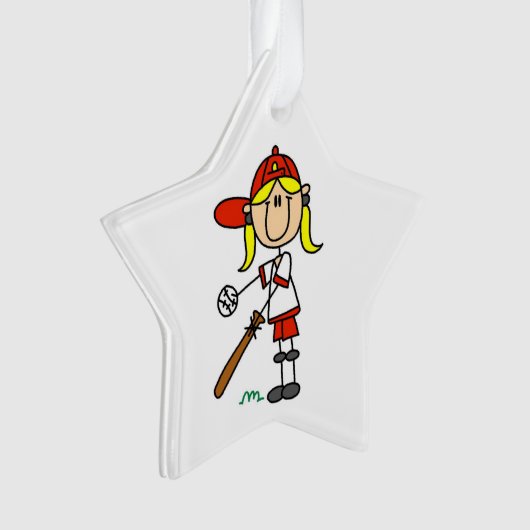 Chiffre Fille Baseball Vers Le Haut À Bat (devant)