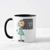 Chiffre fille de bâton à la tasse de panneau de (Gauche)