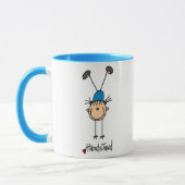 Chiffre fille de bâton faisant des tasses d'appuis (Gauche)