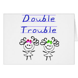 Chiffre filles de bâton de jumeau