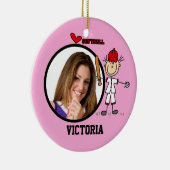 Chiffre ornement de bâton de photo du base-ball de (Droite)