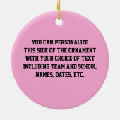 Chiffre ornement de bâton de photo du base-ball de (Dos)