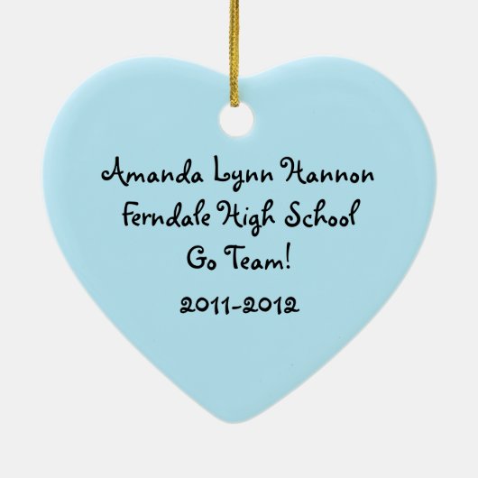 Chiffre personnalisé ornement encourageant de (Dos)