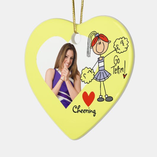 Chiffre pourpre ornement de bâton de pom-pom girl (Gauche)