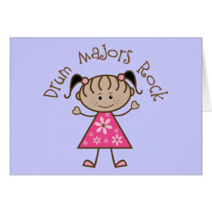 Chiffre rose de bâton de commandants de tambour