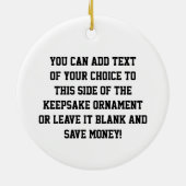 Chiffre rouge ornement de bâton de photo de joueur (Dos)