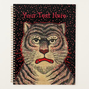Chiffre rouge Tigre asiatique rayé