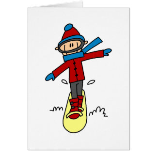 Chiffre snowboarding de bâton