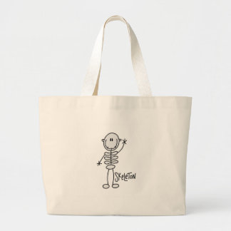 Chiffre squelettique sac de bâton de Halloween