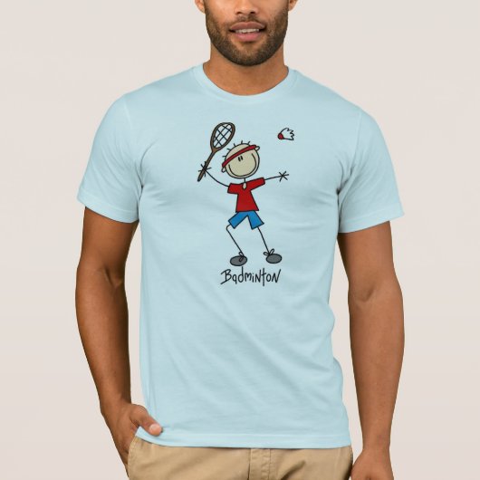 Chiffre T-shirts de bâton de badminton (Devant)