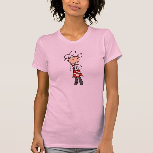 Chiffre T-shirts de bâton de chef de fille (Devant)