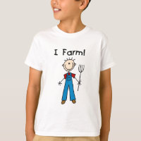 Chiffre T-shirts et cadeaux de bâton d'agriculteur