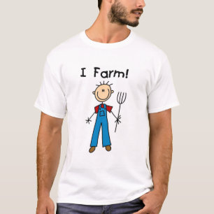 Chiffre T-shirts et cadeaux de bâton d'agriculteur