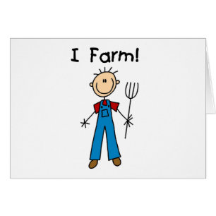 Chiffre T-shirts et cadeaux de bâton d'agriculteur