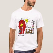 Chiffre T-shirts et cadeaux de bâton d'animaux de (Devant)