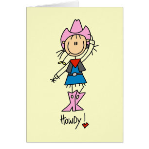 Chiffre T-shirts et cadeaux de bâton de cow-girl