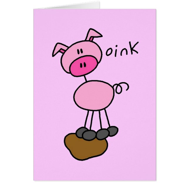 Chiffre T-shirts et cadeaux de bâton de porc (Devant)