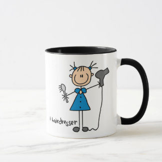 Chiffre tasse de bâton de coiffeur