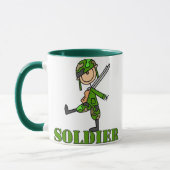 Chiffre tasse de bâton de soldat (Gauche)