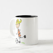 Chiffre tasse de bâton du football (Devant gauche)