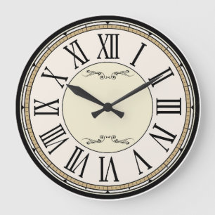 Chiffre victorien antique romain Horloge