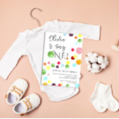 Chiffres arc-en-ciel Invitation d'anniversaire